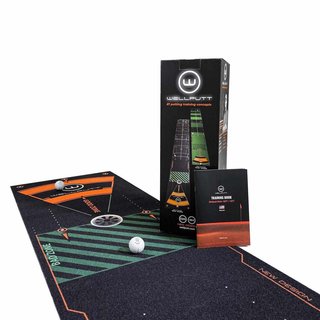 Wellputt Putting Mat - CLASSIC 13FT (4m), speed 10-11,5ft, negro