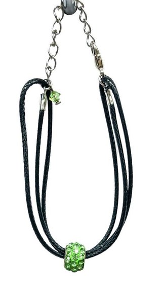 Ostatní Handmade Teraka bracelet, type 005, negro/verde
