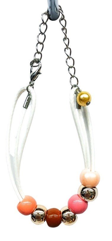 Ostatní Handmade Teraka bracelet type 017, blanco/rosa