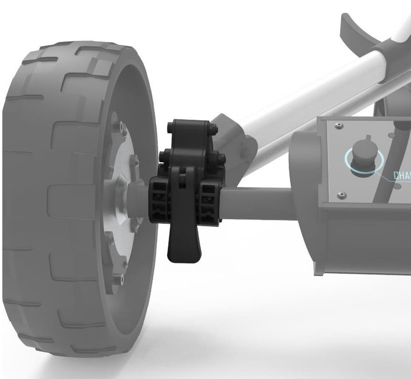 Alphard Club Booster eWheel Bracket Set - Clicgear 8.0 accesorio para carrito, negro