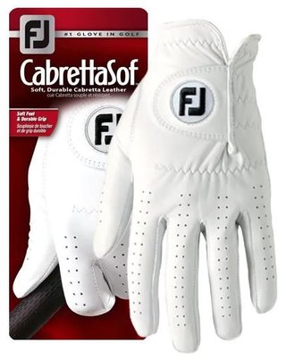 Footjoy FootJoy CabrettaSof guante de golf para hombre, blanco