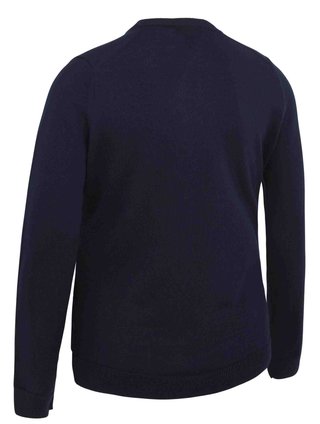 Callaway V-Neck Merino suéter de mujer, azul marino oscuro