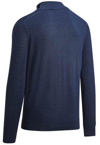 Callaway 1/4 Blended Merino suéter de hombre, azul marino