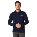 Callaway 1/4 Blended Merino suéter de hombre, azul marino