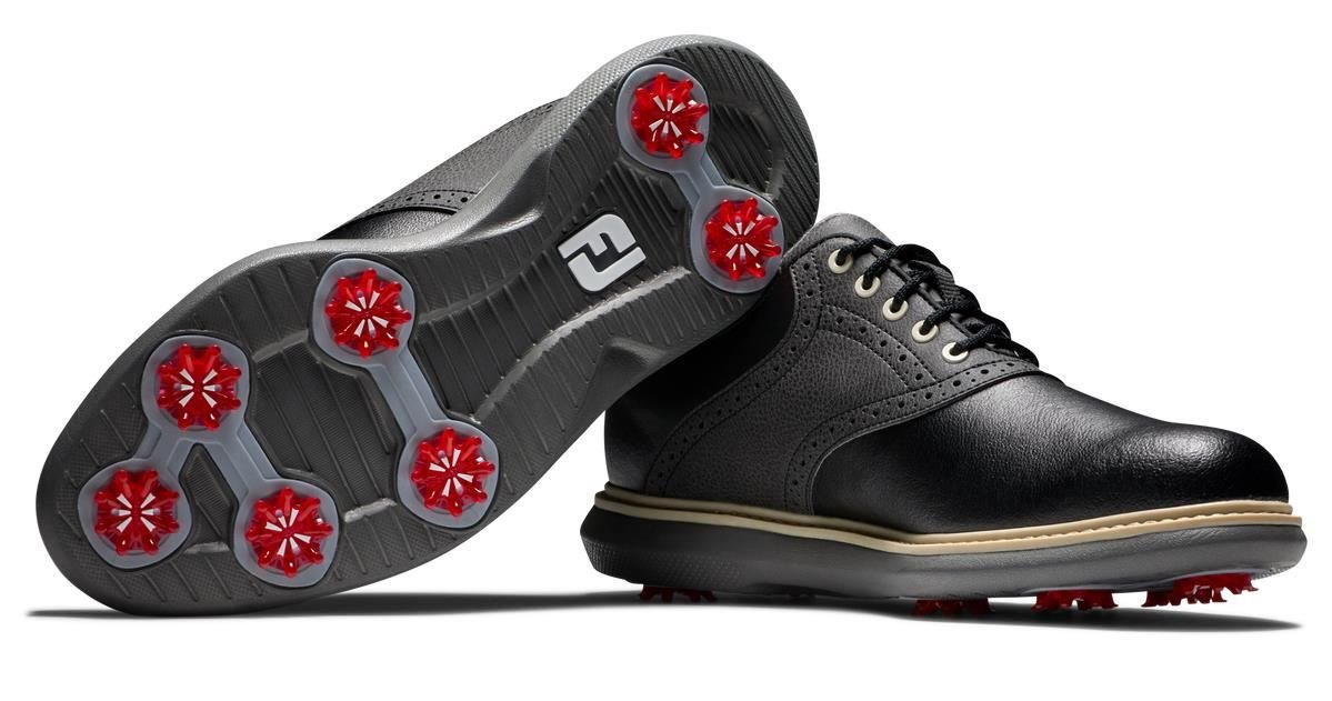 FootJoy Traditions zapatos de golf para hombre, negros