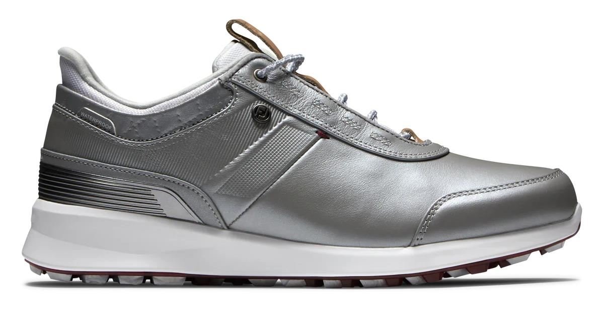 FootJoy Stratos zapatillas de golf para mujer, plateadas