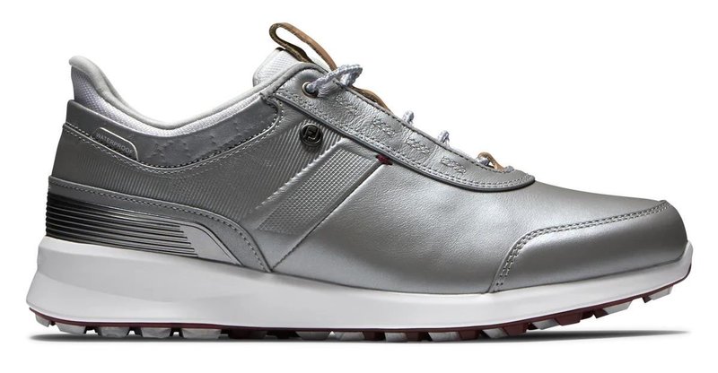 FootJoy Stratos zapatillas de golf para mujer, plateadas