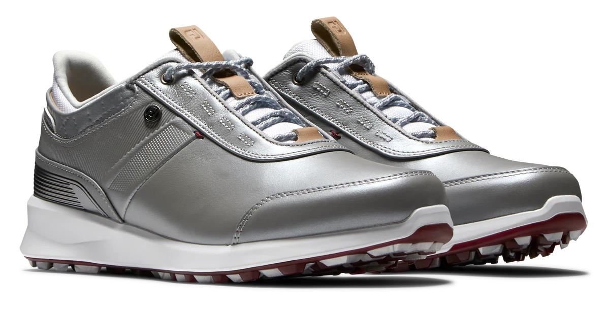 FootJoy Stratos zapatillas de golf para mujer, plateadas