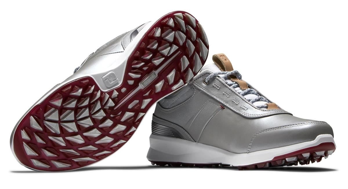 FootJoy Stratos zapatillas de golf para mujer, plateadas