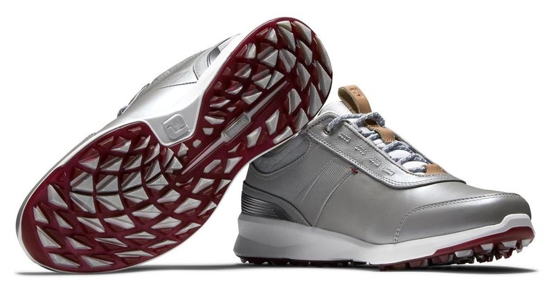 FootJoy Stratos zapatillas de golf para mujer, plateadas