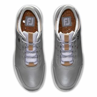 FootJoy Stratos zapatillas de golf para mujer, plateadas