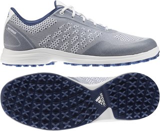 Adidas Alphaflex Sport Spikeless zapatillas de golf para mujer, blanco/índigo