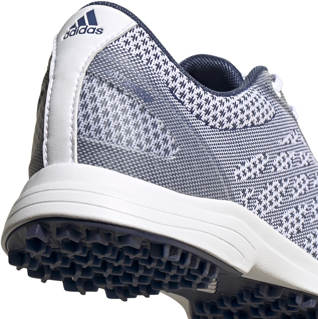Adidas Alphaflex Sport Spikeless zapatillas de golf para mujer, blanco/índigo