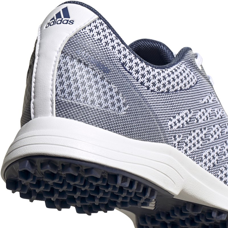 Adidas Alphaflex Sport Spikeless zapatillas de golf para mujer, blanco/índigo