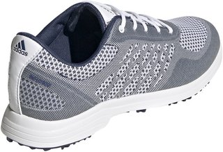 Adidas Alphaflex Sport Spikeless zapatillas de golf para mujer, blanco/índigo