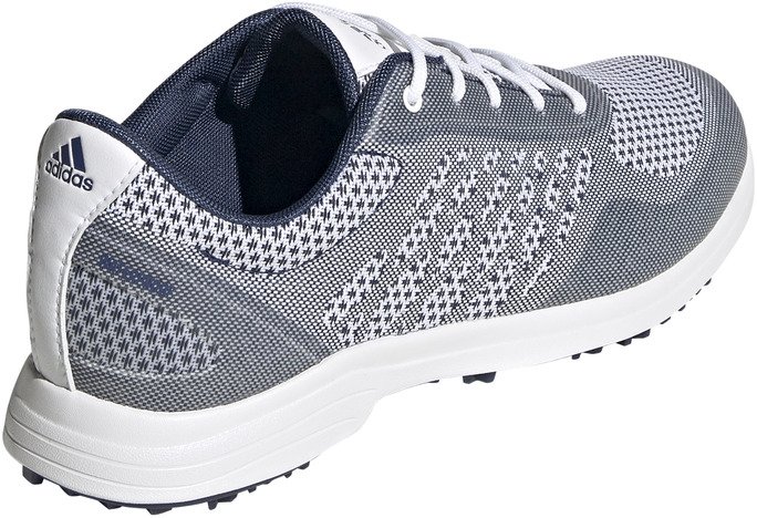 Adidas Alphaflex Sport Spikeless zapatillas de golf para mujer, blanco/índigo