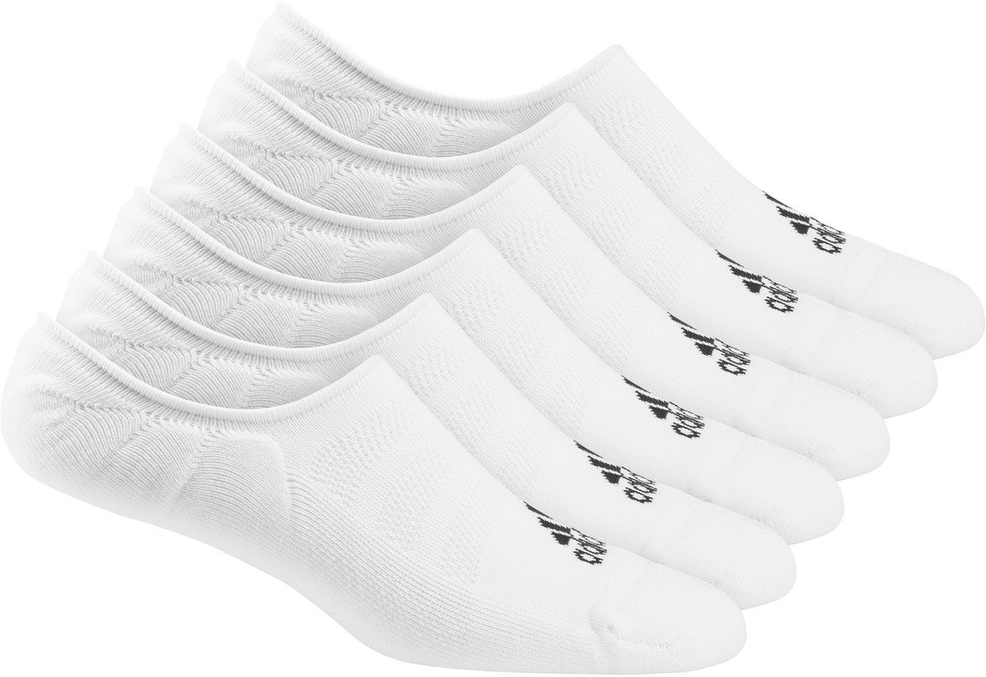 Adidas calcetines cortos de golf para hombre, blancos (6 pares)