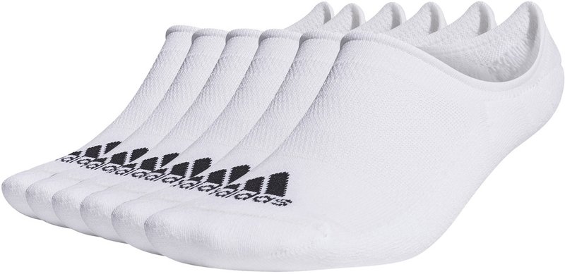 Adidas calcetines cortos de golf para hombre, blancos (6 pares)
