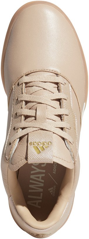 Adidas Adicross Retro zapatillas de golf para mujer, ash pearl/gold met./chalk white