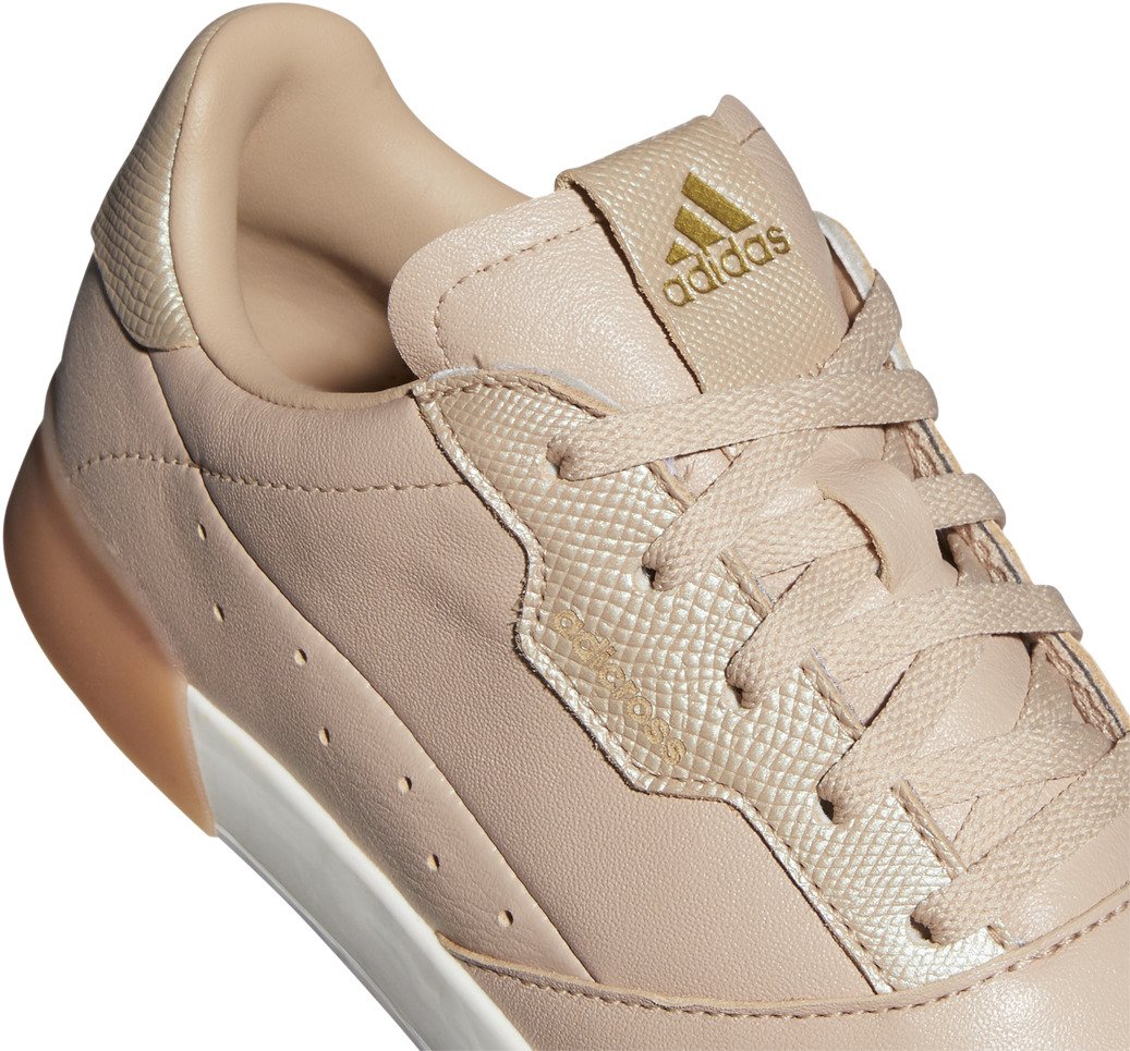 Adidas Adicross Retro zapatillas de golf para mujer, ash pearl/gold met./chalk white