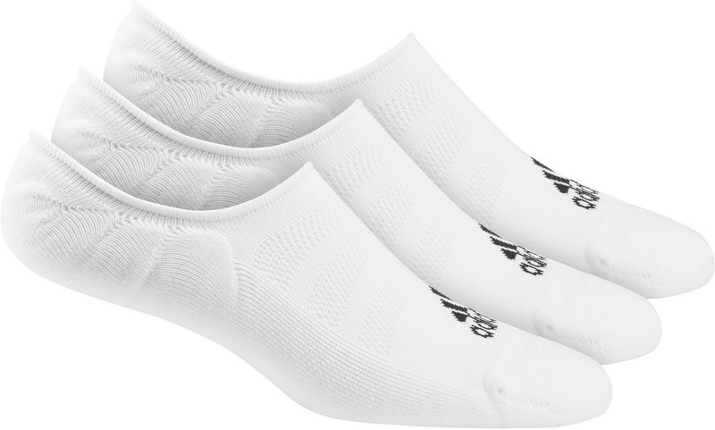 Adidas calcetines cortos para hombre (3 pares), blanco