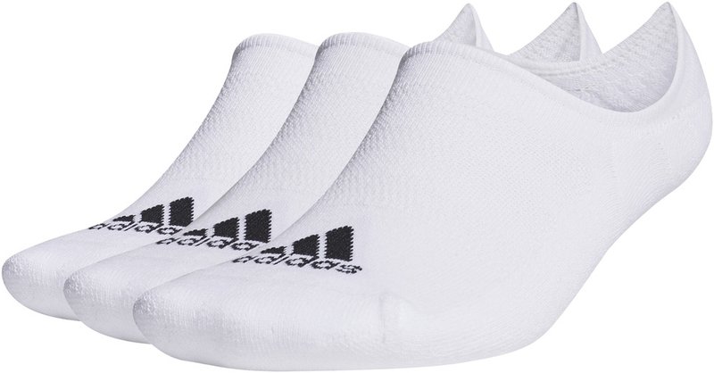 Adidas calcetines cortos para hombre (3 pares), blanco