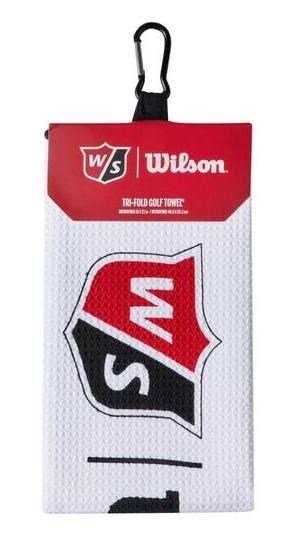 Wilson Staff Tri Fold toalla de golf 16"x21", blanca
