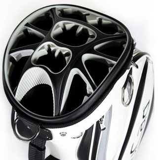 JuCad Pro cart bag, negro/plata