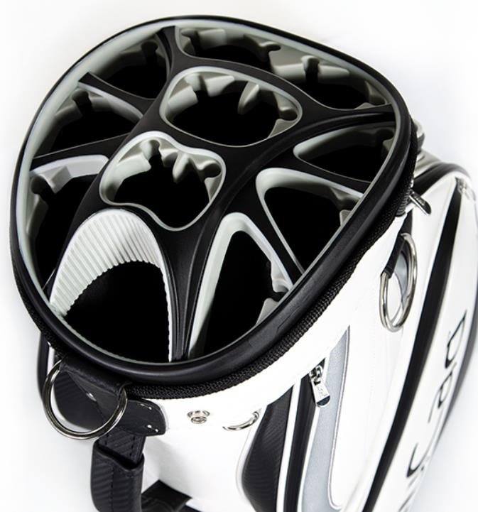 JuCad Pro cart bag, blanco/negro