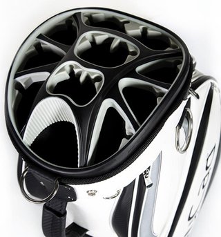 JuCad Pro cart bag, blanco/negro