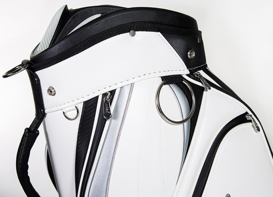 JuCad Pro cart bag, blanco/negro