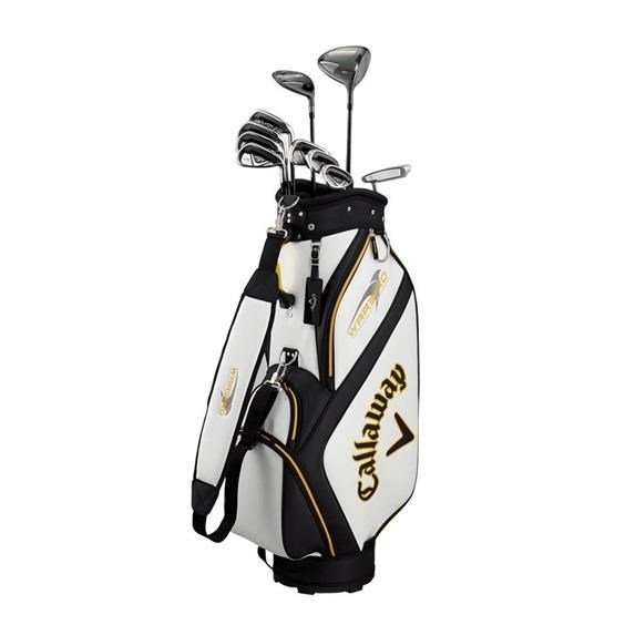 Callaway Warbird 21 set de golf para hombre, grafito, + bolsa de carro, blanca