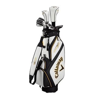 Callaway Warbird 21 set de golf para hombre, grafito, + bolsa de carro, blanca
