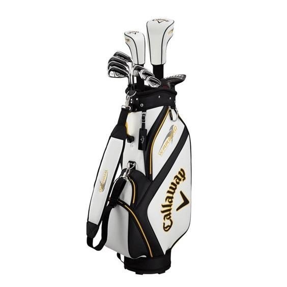 Callaway Warbird 21 set de golf para hombre, grafito, + bolsa de carro, blanca