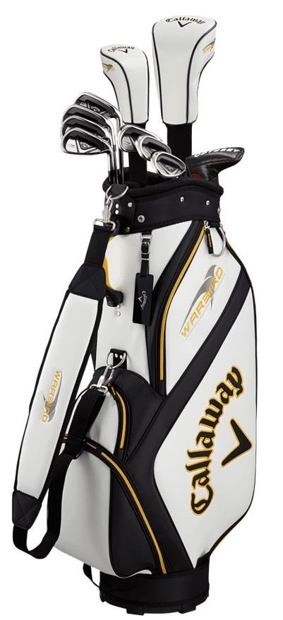 Callaway Warbird 21 set de golf para hombre, acero, + bolsa cart, blanca
