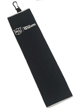Wilson Staff Tri Fold toalla de golf, negra