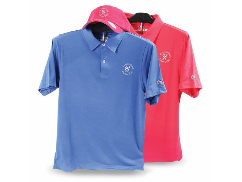 U.S. Kids Golf Tech Lisle junior polo, rojo