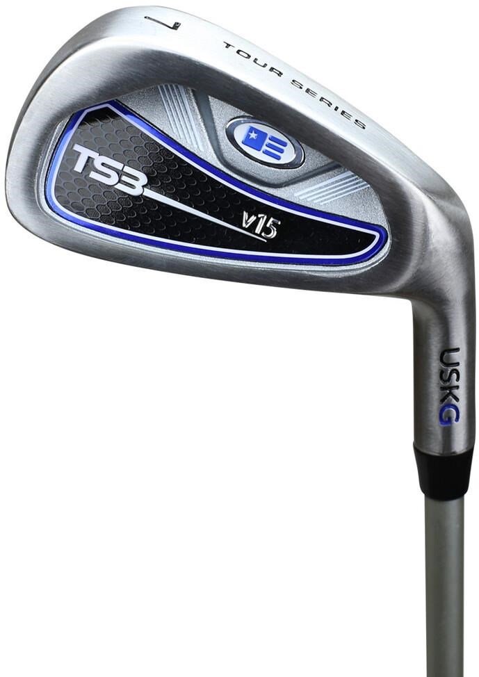 U.S. Kids Golf TS3-51 (130cm) V15 10-Club set de golf junior, grafito + bolsa de palo, royal/blanco/naranja