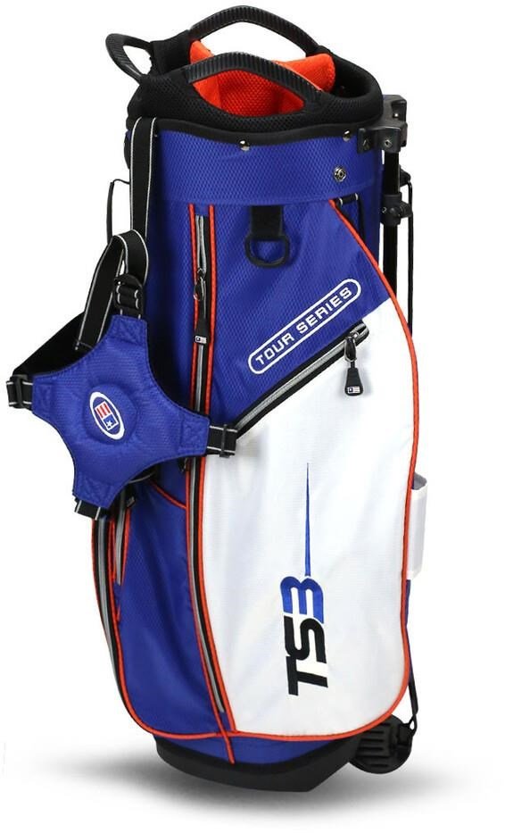 U.S. Kids Golf TS3-51 (130cm) V15 10-Club set de golf junior, grafito + bolsa de palo, royal/blanco/naranja
