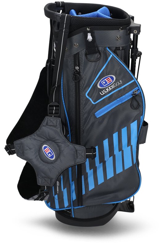 U.S. Kids Golf UL48 (122cm) WT20-S junior stand bag 2022 24.5", gris/verde azulado