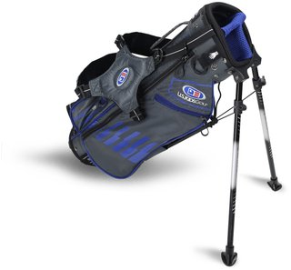 U.S. Kids Golf UL45 (114cm) WT25-s junior stand bag 2022, gris/azul, 23"