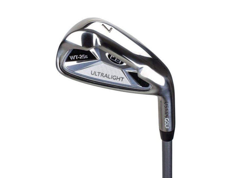 U.S. Kids Golf UL45 (114cm) WT25-s 4-Club junior set de golf 2022, grafito + stand bag, gris/azul