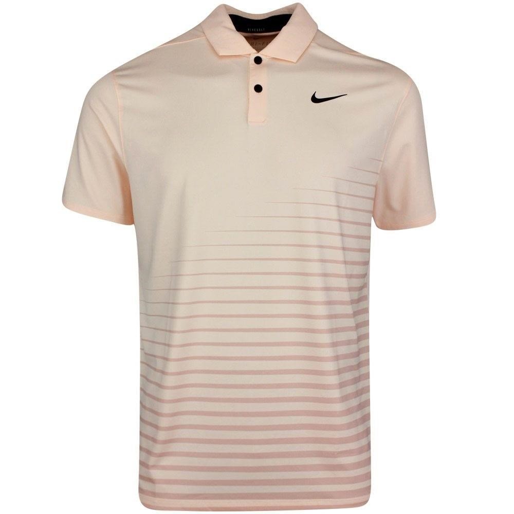 Nike Dry Vapor Stripe Graphic polo de hombre, crimson tint