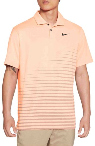 Nike Dry Vapor Stripe Graphic polo de hombre, crimson tint