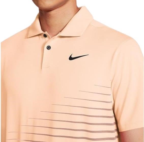 Nike Dry Vapor Stripe Graphic polo de hombre, crimson tint