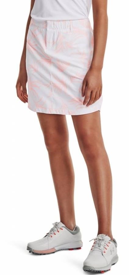 Under Armour Links Woven Printed falda de golf, blanca