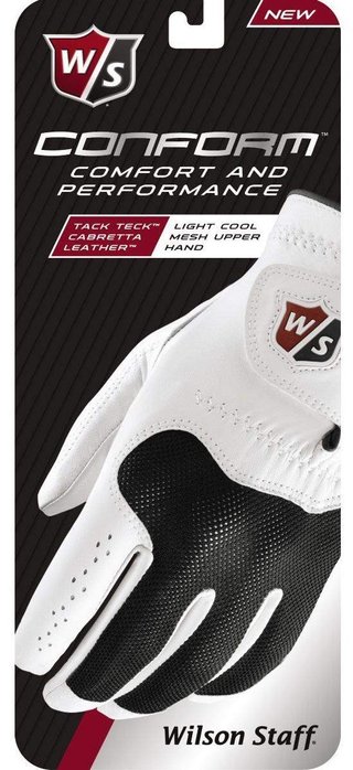 Wilson Staff Conform guante de golf para hombre, blanco
