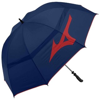 Mizuno Tour Twin Canopy paraguas de golf 55", azul marino/rojo