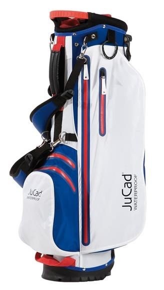 JuCad Waterproof 2in1 stand bag, azul/blanco/rojo