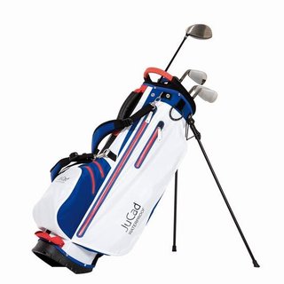 JuCad Waterproof 2in1 stand bag, azul/blanco/rojo
